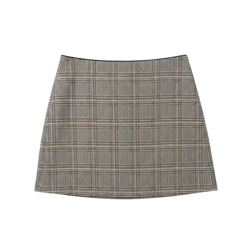 [BUNJANG] VOV Check Pattern Mini Skirt (Size 66) / 여성66/ 보브 체크패턴 미니스커트BG 14-98