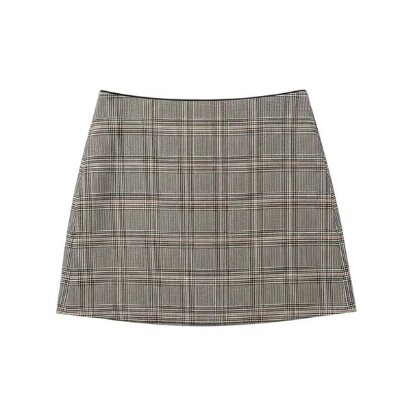 [BUNJANG] VOV Check Pattern Mini Skirt (Size 66) / 여성66/ 보브 체크패턴 미니스커트BG 14-98