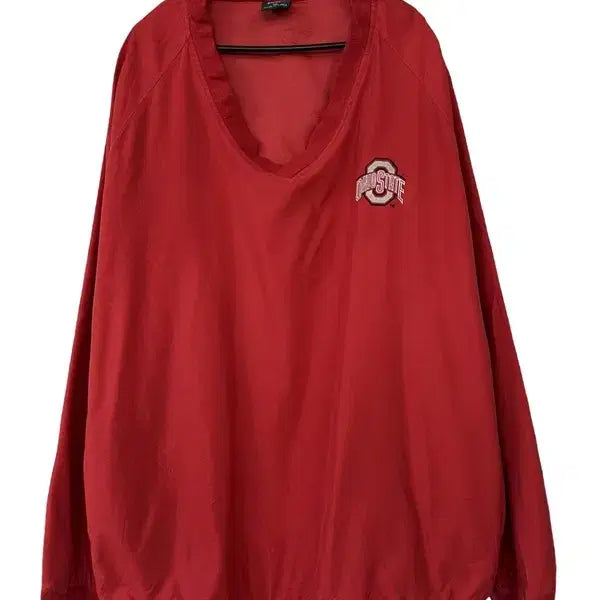 [BUNJANG] MV Sport Ohio State Buckeyes Logo V-Neck Pullover Jacket XL / [XL] MV SPORT 오하이오스테이트 로고 브이넥 풀오버