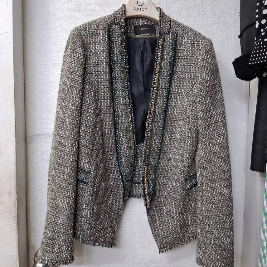 [BUNJANG] System Tweed Jacket / 시스템 트위드 자켓 44  55