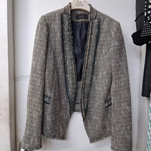 [BUNJANG] System Tweed Jacket / 시스템 트위드 자켓 44  55