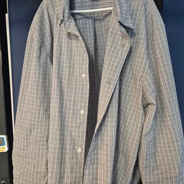 [BUNJANG] Nonnode Wire Check Shirt Size 2 / 논노드 와이어 체크 셔츠 사이즈2