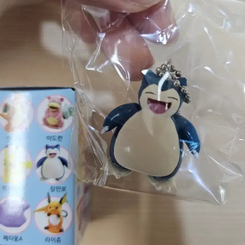 [BUNJANG] Pokémon Snorlax Figure Keychain / 포켓몬스터 잠만보 피규어 키링
