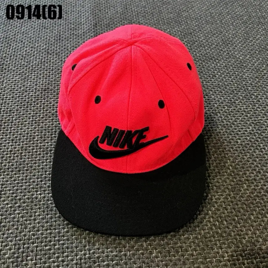 [BUNJANG] Nike Swoosh Logo Snapback Hat Pink/Black / 나이키 스우시로고 스냅백 핑크/블랙 0914