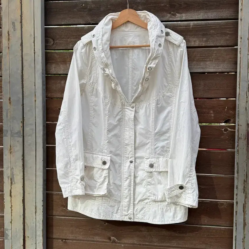[BUNJANG] Respighi Shawl Collar White Work Jacket / Respighi 숄카라 화이트 워크 자켓