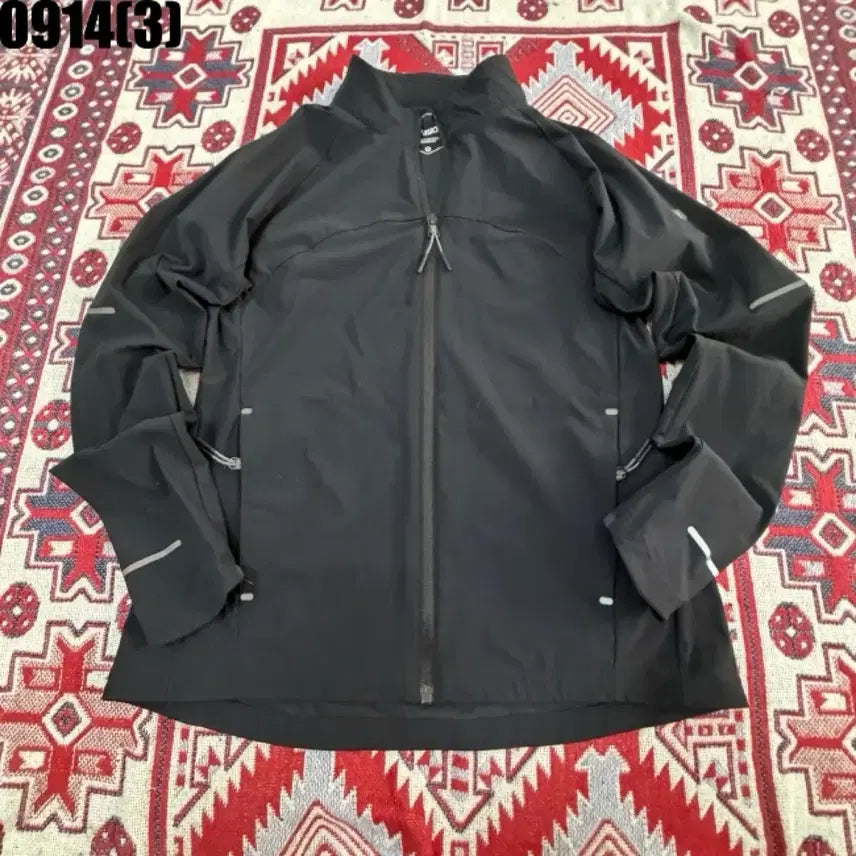 [BUNJANG] Asics Windbreaker Jacket Black M / 아식스 바람막이 자켓 블랙 m 9/14