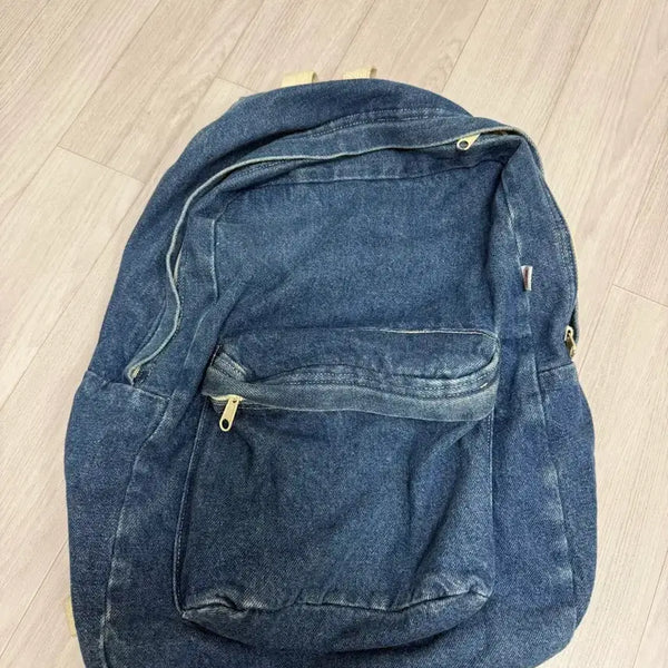 [BUNJANG] American Apparel Denim Backpack / 아메리칸어페럴 백팩
