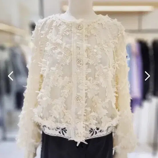 [BUNJANG] Ozweegos Lace Jumper White / 오즈세컨 레이스 점퍼