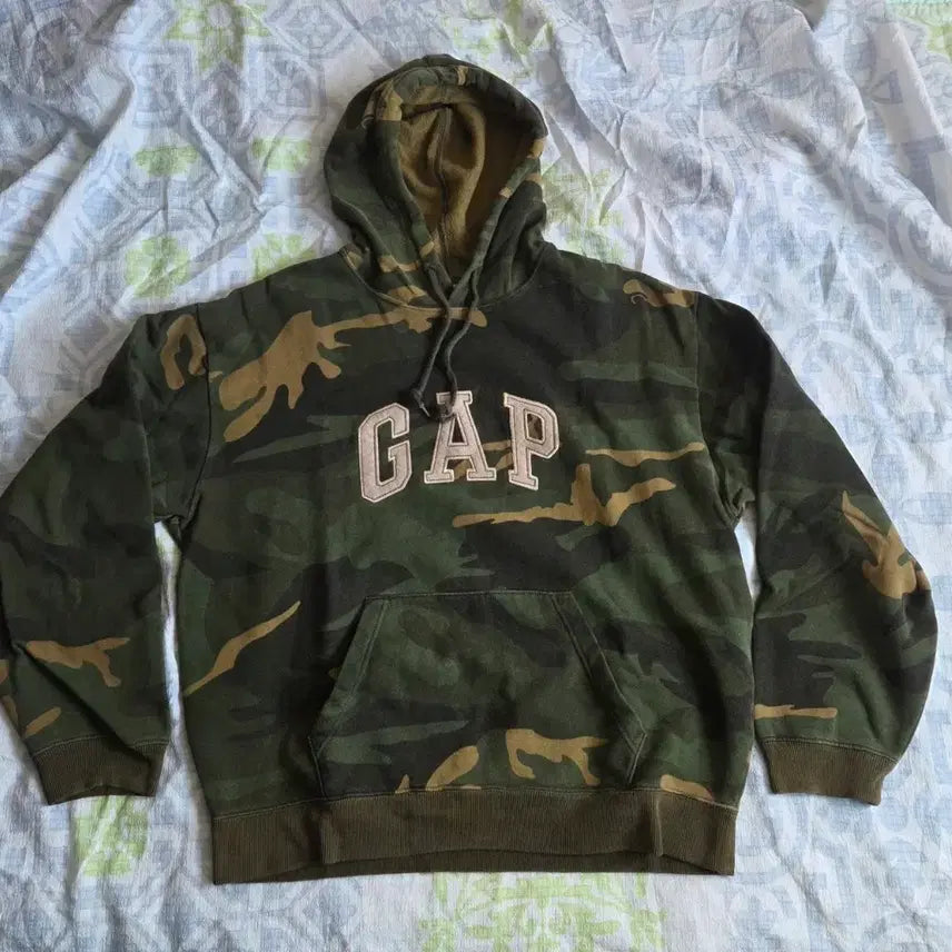 [BUNJANG] GAP Camouflage Hoodie L / GAP 카모 후드티 L
