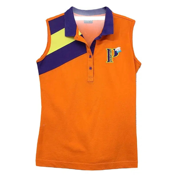 [BUNJANG] Passardi Orange Logo Sleeveless Top / 파사르디 오렌지 로고 카라 민소매 나시 90