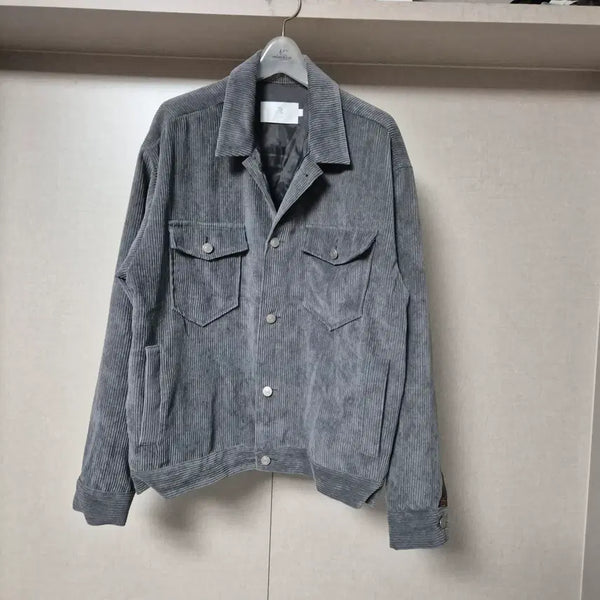 [BUNJANG] R.STUDIO Men's Corduroy Jacket Grey / 100)R스튜디오 남성 코듀로이 자켓 그레이
