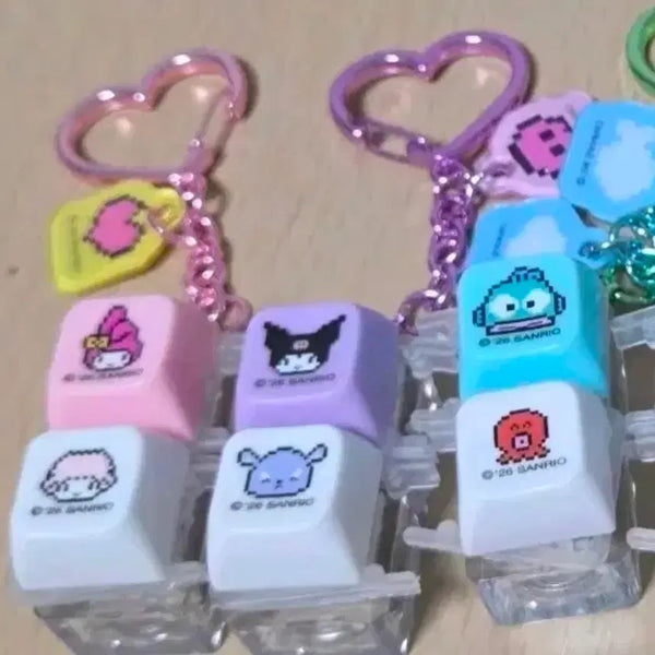 [BUNJANG] Sanrio LED Keycap Keychain (Opened) / 산리오 led 키캡 키링 개봉상품_개당