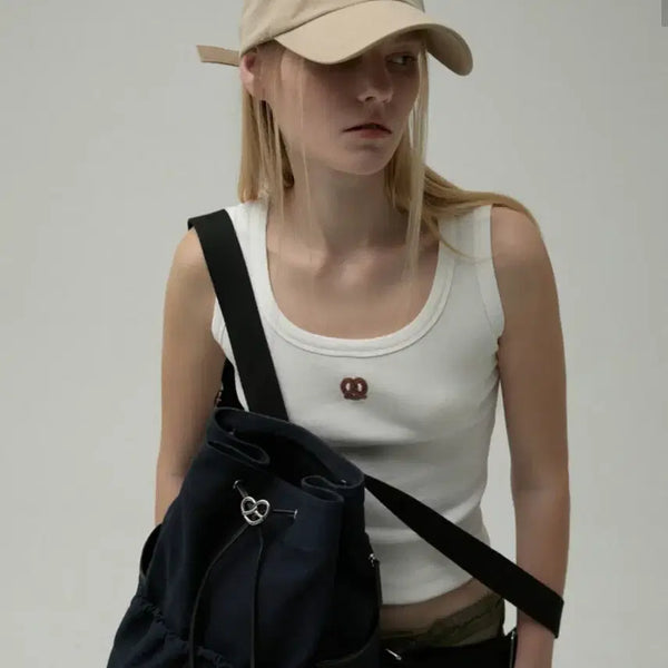 [BUNJANG] Loose & Lounge Navy Bucket Backpack / 한섬세일 루즈앤라운지 백팩