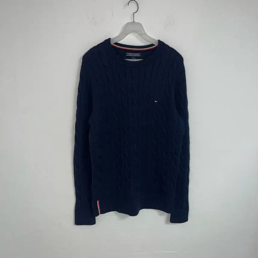 [BUNJANG] Tommy Hilfiger Cable Knit Sweater M / 타미힐피거 케이블니트