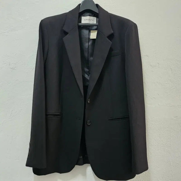 [BUNJANG] 10MONTH Black Blazer Women's Size 66 / 10MONTH 블랙 블레이저 여 66/66반 J2841