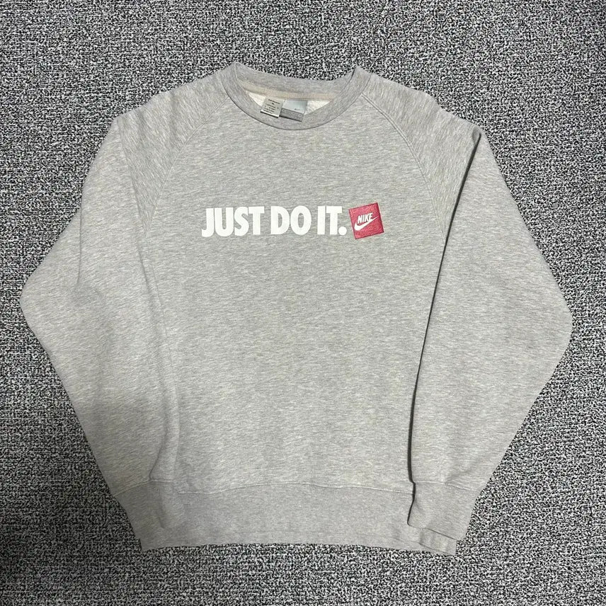 [BUNJANG] Nike Just Do It Sweatshirt Grey / (M) 나이키 저스트두잇 맨투맨 그레이
