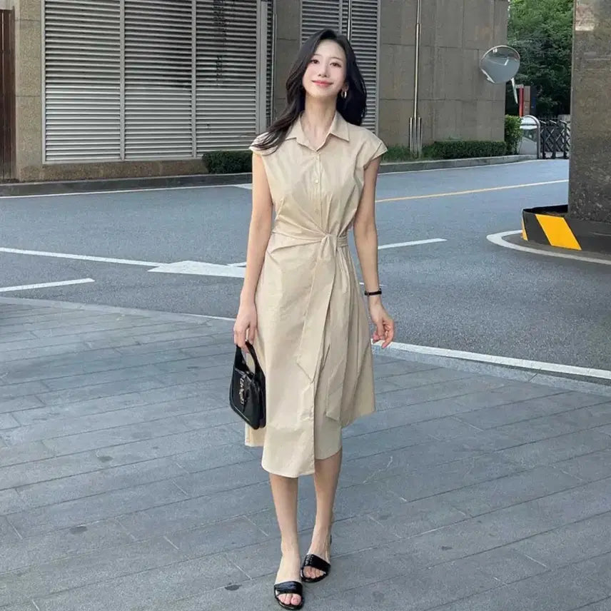 [BUNJANG] IT MICHAA Shirt Dress / 잇미샤 셔츠 원피스