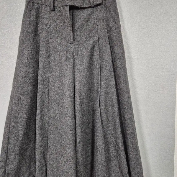 [BUNJANG] The Atch Herringbone Wool Wider Pants Size 88 / 더앳지 헤링본 모직 와이더 팬츠 88
