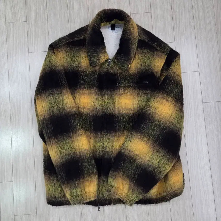 [BUNJANG] thisisneverthat Brushed Check Jacket Yellow L / 디스이즈네버댓 브러시드 체크자켓 옐로우 L