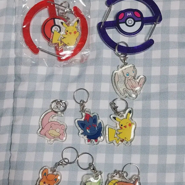 [BUNJANG] Pokemon Pop-Up Carabiner Gacha Bundle Set / 포켓몬 팝업 카라비너 가챠 일괄