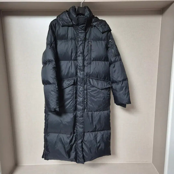 [BUNJANG] Guess Women's Long Goose Down Padded Jacket Black / XS)게스 여성 구스 롱 다운 패딩 블랙