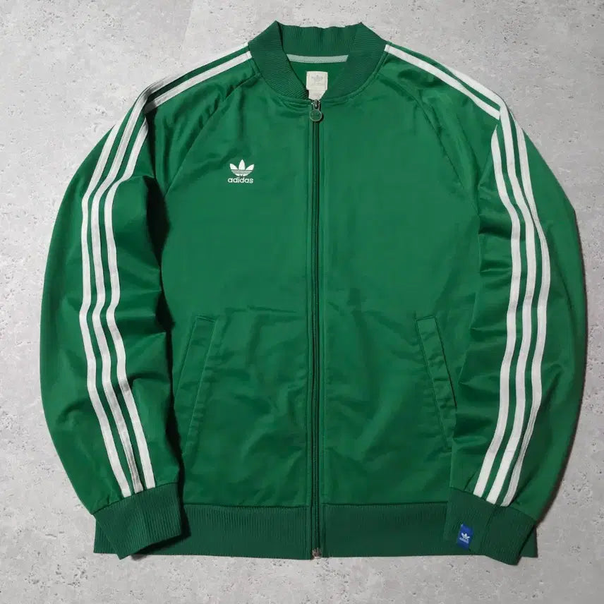 [BUNJANG] Adidas Superstar Track Jacket Green / 아디다스 삼선 그린 슈퍼스타 오버핏 트레이닝 져지 자켓