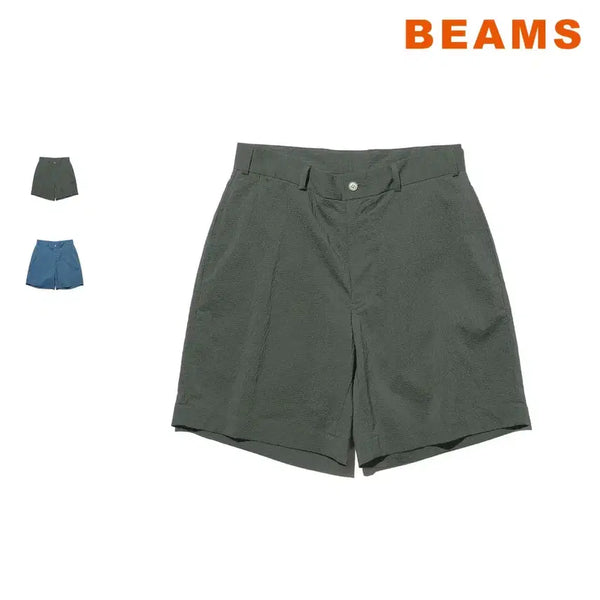 [BUNJANG] Beams Plus Seersucker Gingham Check Shorts / 빔즈 플러스 시어서커 깅엄 체크 반바지