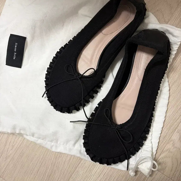 [BUNJANG] Simone Rocha Black Flat Shoes / 시몬 로샤 블랙 플랫슈즈