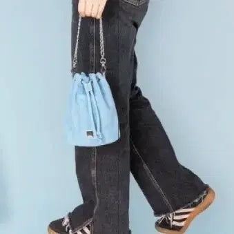 [BUNJANG] IOPE Denim Chain Tote Bag / 데님 체인토드백