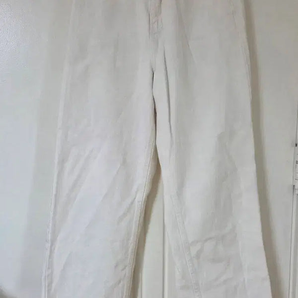[BUNJANG] White Wide Leg Denim Pants / 화이트 와이드 데님 팬츠