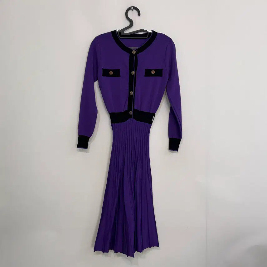 [BUNJANG] Satin Knit Dress / 샤틴 니트 원피스