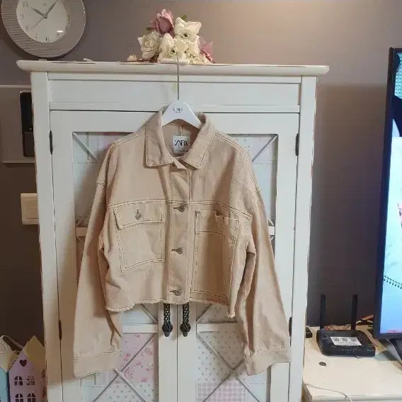 [BUNJANG] Zara Denim Overshirt Jacket / 자라 데님자켓 야상자켓/55-66