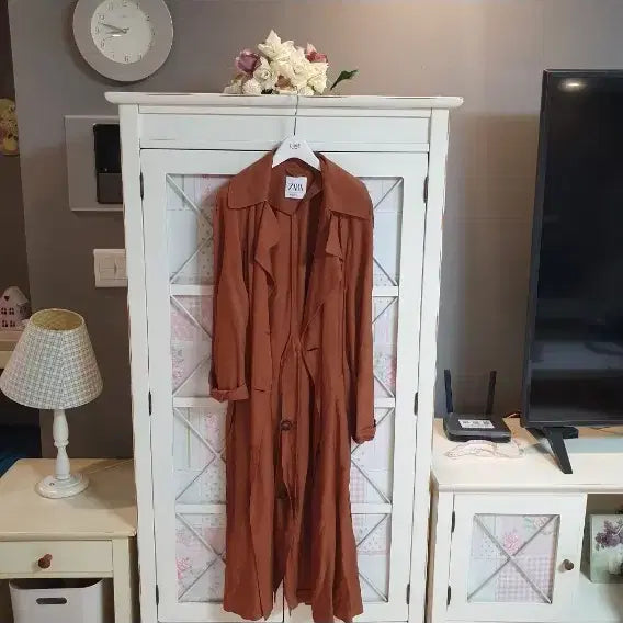 [BUNJANG] Zara Trench Coat Brown / 자라 트렌치코트/55-66