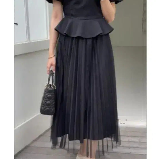 [BUNJANG] Puff Sleeve Long Dress / 샤스커트 / 롱원피스 / 새상품
