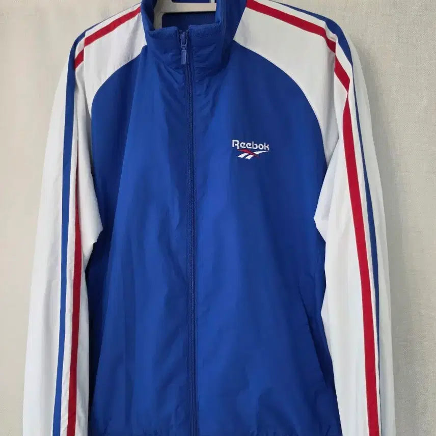 [BUNJANG] Reebok Old School Track Jacket Blue/White / 리복 올드스쿨 트랙 재킷 블루/화이트