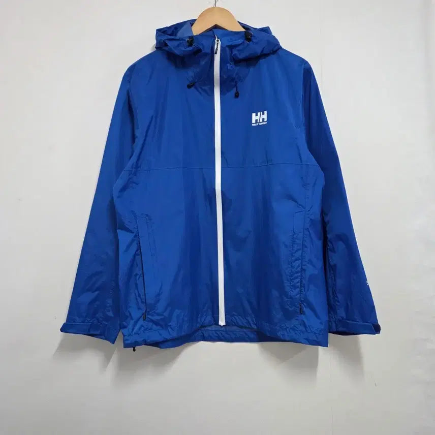 [BUNJANG] Helly Hansen Blue Hooded Windbreaker / M 95-100) 헬리한센 블루 후드 바람막이