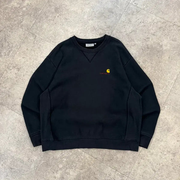 [BUNJANG] Carhartt WIP American Script Sweatshirt Black / 칼하트 wip 아메리칸 스크립트 블랙 맨투맨 #csz1219