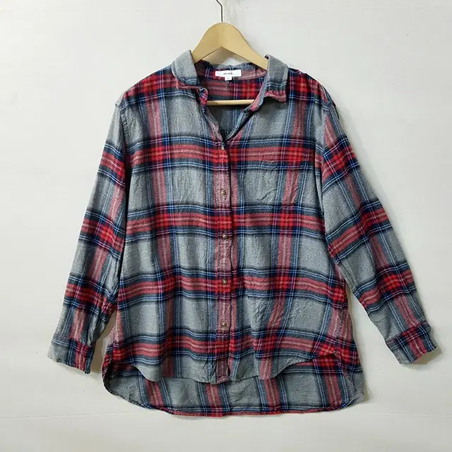 [BUNJANG] Niko and... Brushed Cotton Checkered Shirt / niko and... 기모면 체크 셔츠