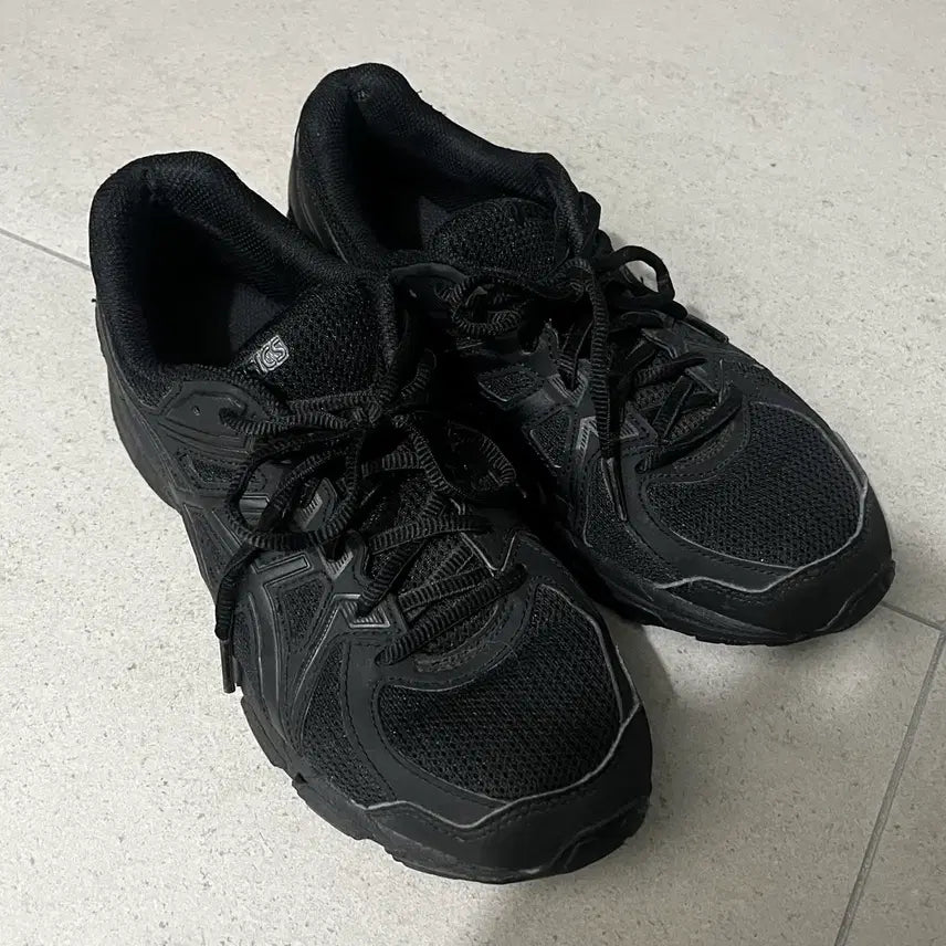 [BUNJANG] ASICS Jog 100 Black / 아식스 조그 100 255