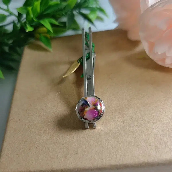 [BUNJANG] Silver Cloisonné Enamel Tie Pin / 은 칠보공예 넥타이 핀 선물