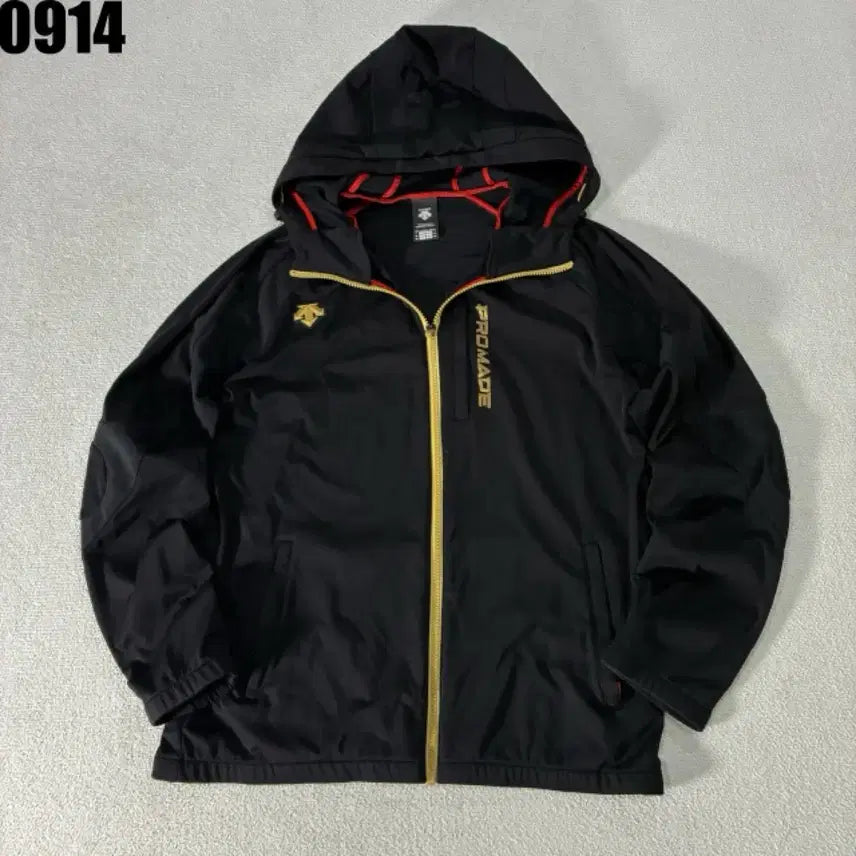 [BUNJANG] Descente Promade Windbreaker Jacket Black 100 / 데상트 프로메이드 바람막이 자켓 검정 100