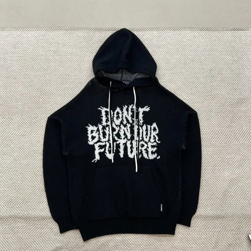 [BUNJANG] AZO BY AZO Oversized Hoodie Knit / 아조바이아조 오버핏 후드 니트 r4627