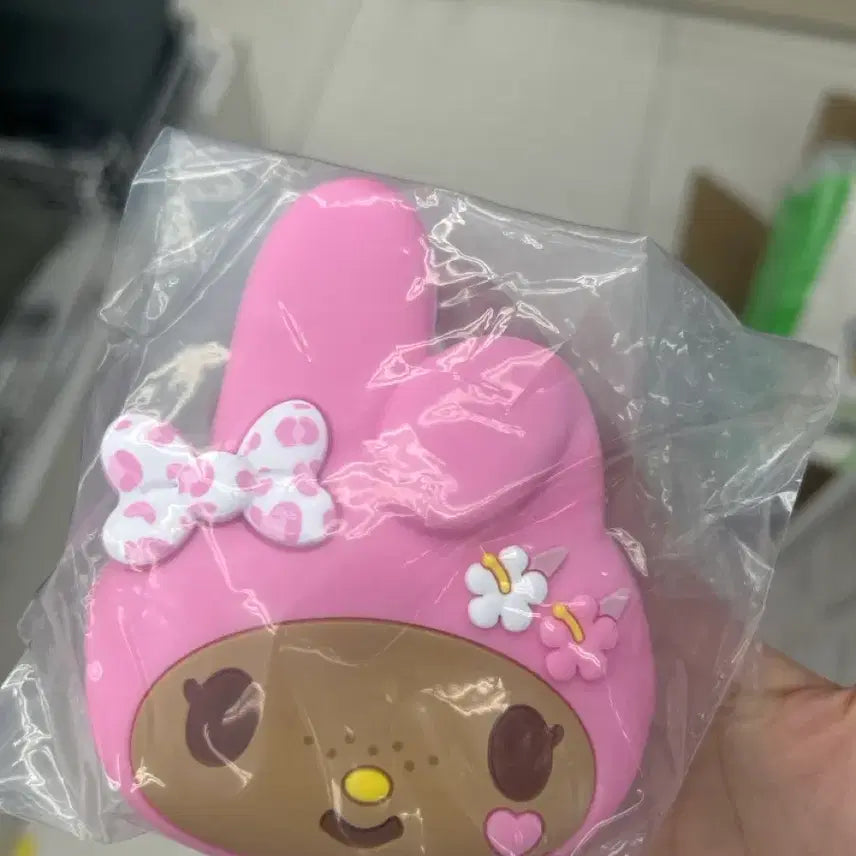[BUNJANG] My Melody Silicone Pouch with Keyring / 마이멜로디 실리콘 파우치