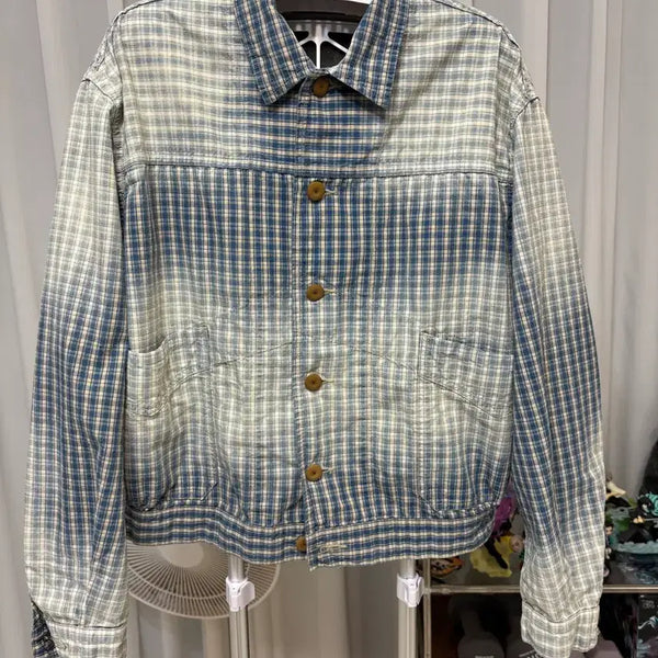 [BUNJANG] Nigel Cabourn 26SS Farmer Jacket Palaka Check / 나이젤카본 파머 자켓  26SS FARMER JACKET - PALAKA CHECK