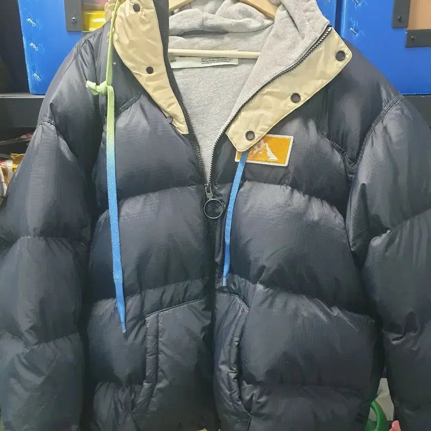 [BUNJANG] Off-White Puffer Padded Jacket Navy / 오프화이트 푸퍼 패딩 네이비