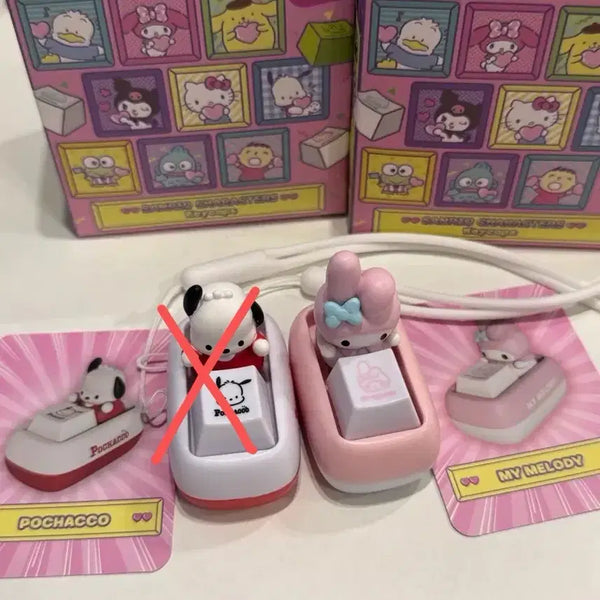 [BUNJANG] Sanrio Tinywing My Melody Keyring / 산리오 타이니빙 키캡 마이멜로디 키링