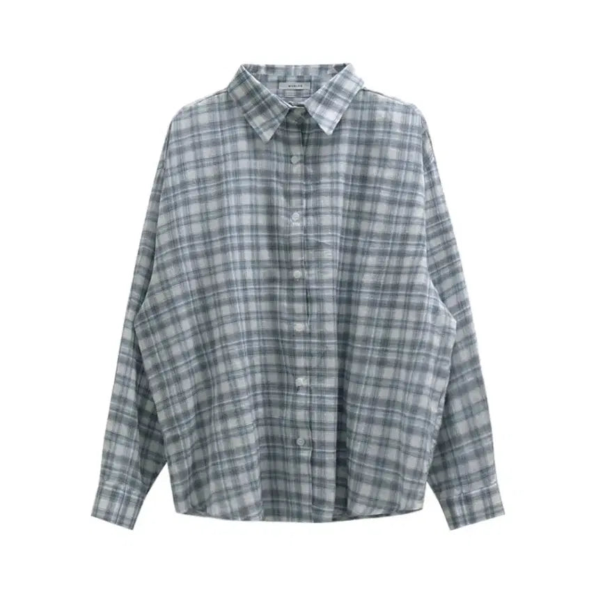 [BUNJANG] Wonlog Ella Checkered Shirt / 원로그 엘라 체크셔츠