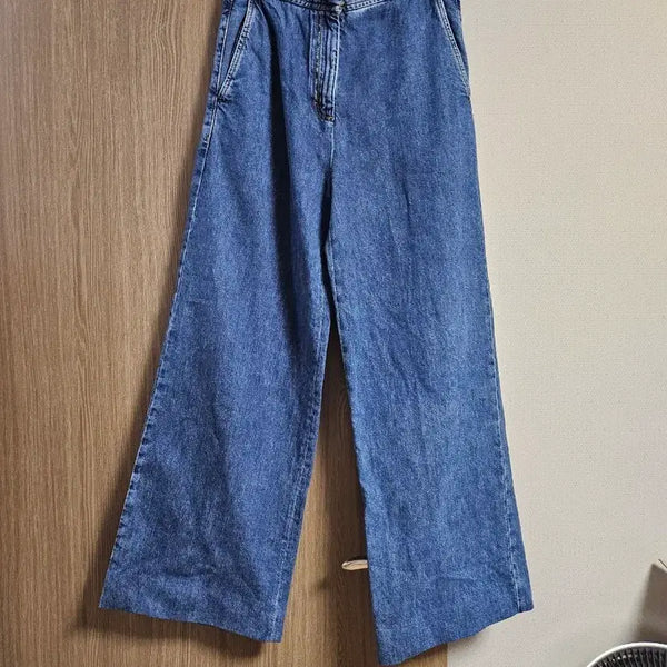 [BUNJANG] Sandro Wide Denim Pants / 산드로 와이드 데님팬츠