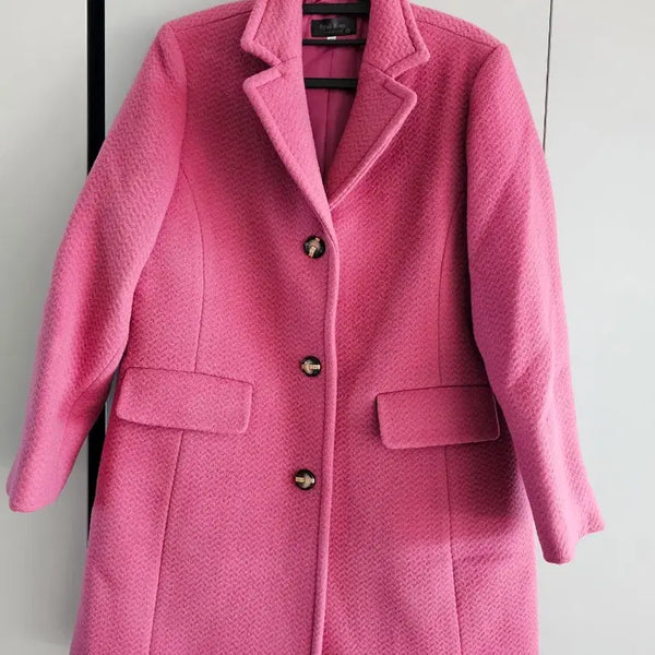 [BUNJANG] Syal Rom Pink Wool Coat Size 77 / Syal Rom 핑크 코트 77