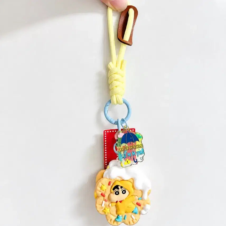 [BUNJANG] Crayon Shin-chan Raincoat Charm / 짱구는못말려 짱구우비키링